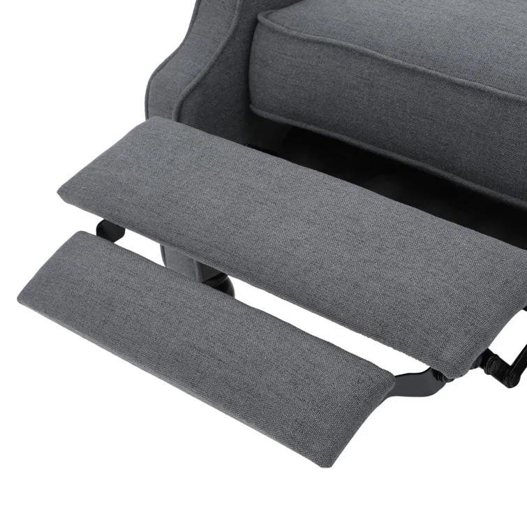 Willa Arlo™ Interiors Alta Traditional 28.5" Wide Manual Wingback Recliner Chair with Button-Tufted Diamond Stitching