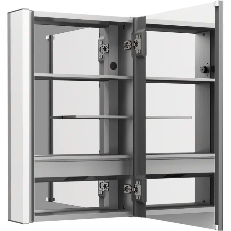 Kohler K-81144-SLE-DA1 Maxstow Surface Mount Frameless Medicine Cabinet with LED Lighting