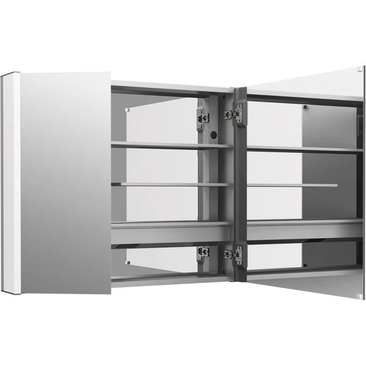 Maxstow Surface Mount Frameless Medicine Cabinet with LED Lighting