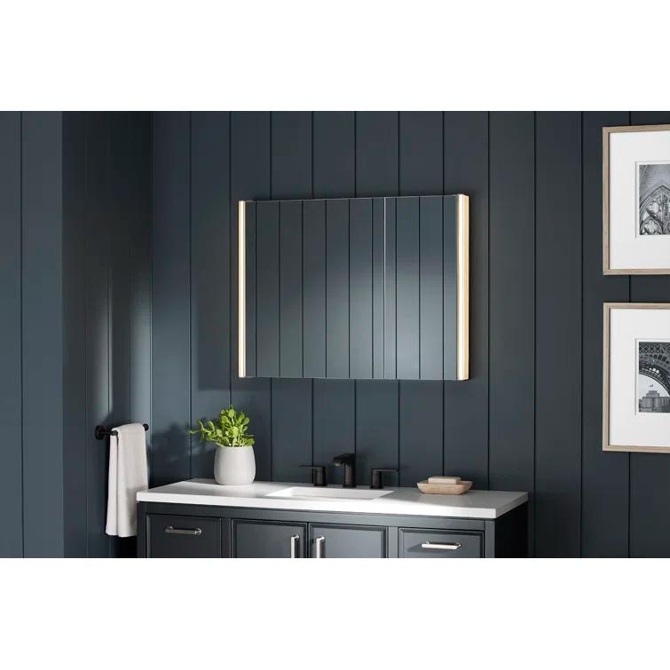 Maxstow Surface Mount Frameless Medicine Cabinet with LED Lighting