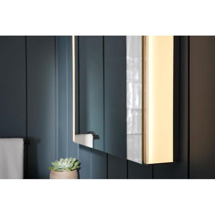 Maxstow Surface Mount Frameless Medicine Cabinet with LED Lighting