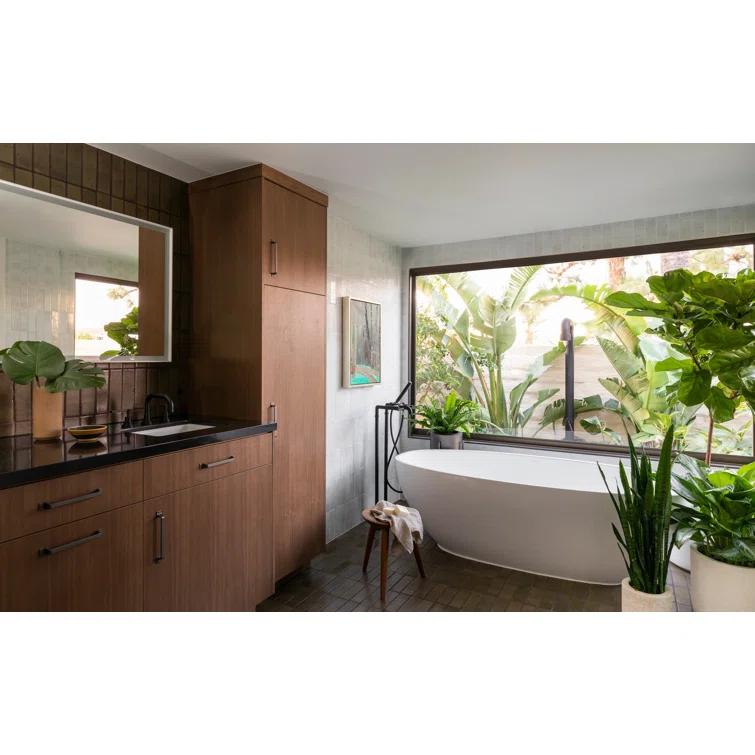 Lombardia Floor Mount Tub Filler