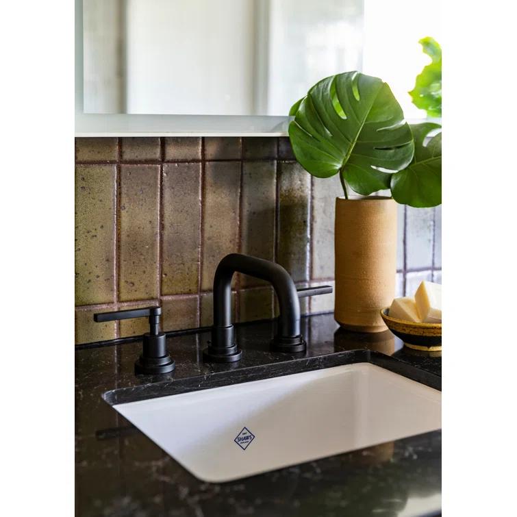Lombardia Widespread Lavatory Faucet With U-Spout