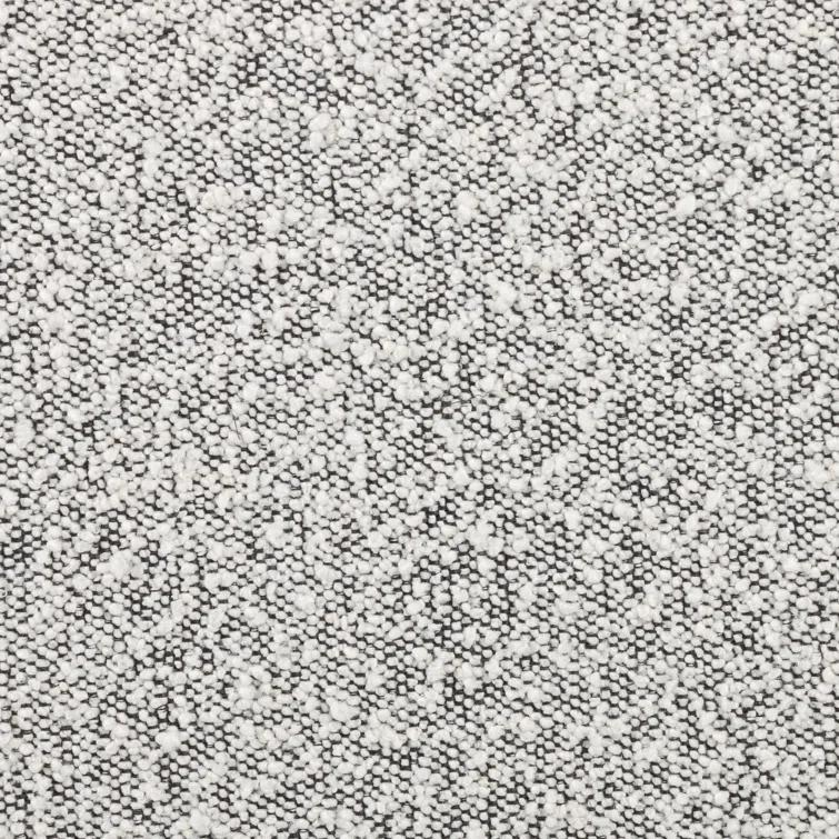 Aldora Round Ottoman - Gray Boucle