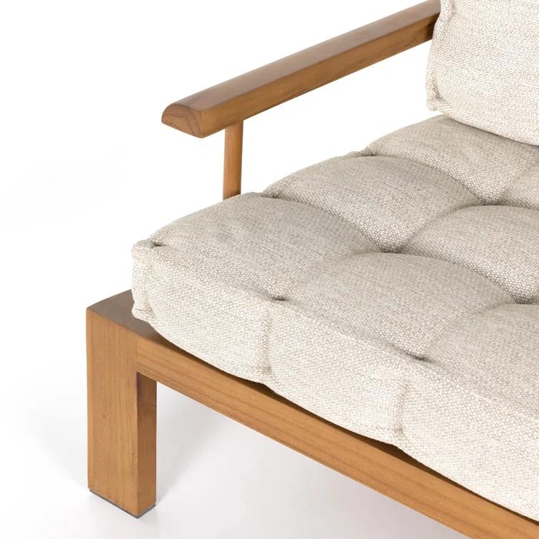 Amabel Indoor / Outdoor Sofa - Natural Teak / 85"W