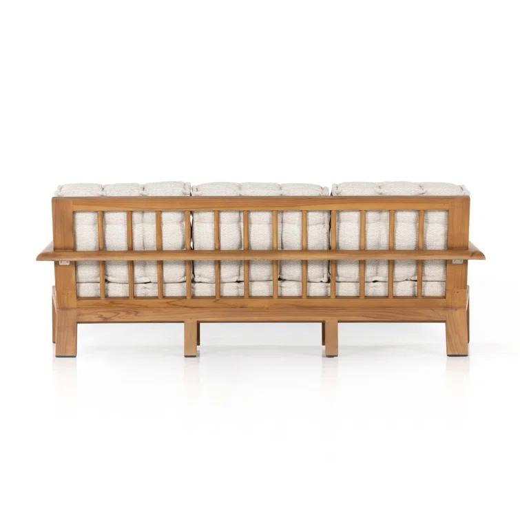 Amabel Indoor / Outdoor Sofa - Natural Teak / 85"W
