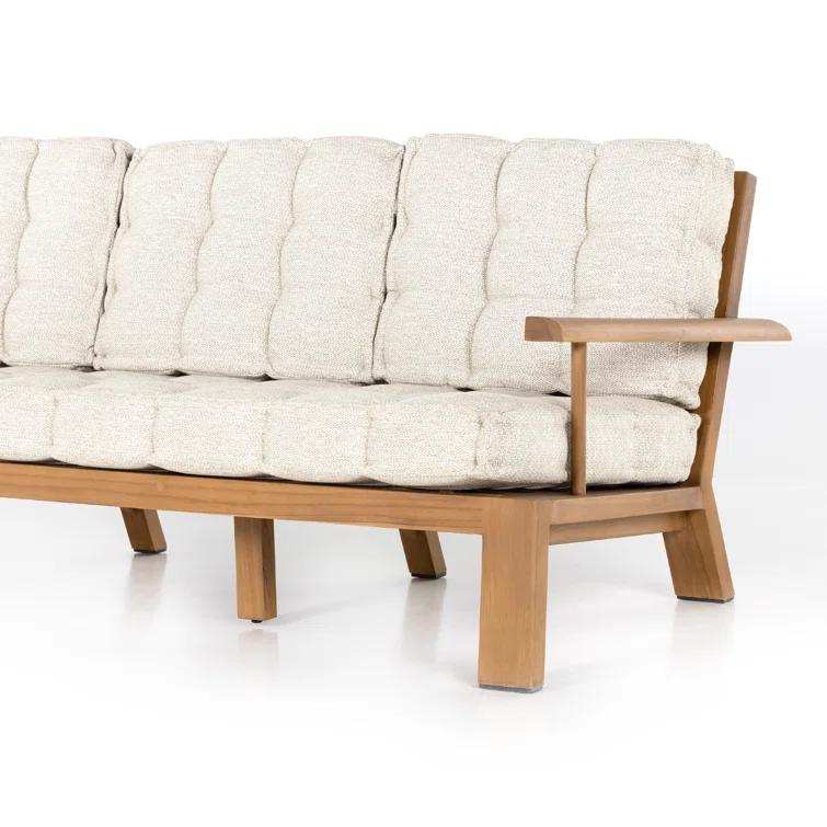 Amabel Indoor / Outdoor Sofa - Natural Teak / 85"W