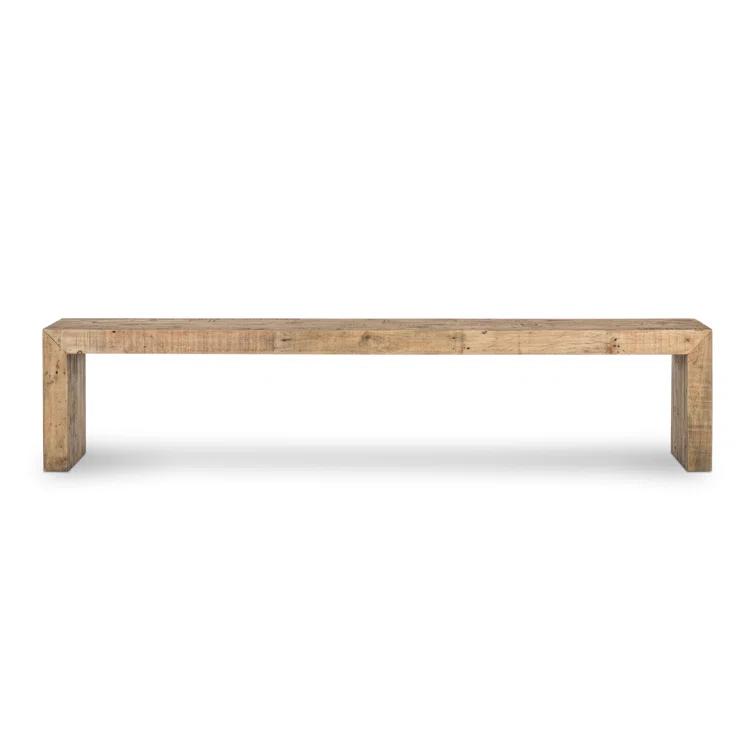 Ruskin 85'' Sierra Rustic Natural Solid Wood Dining Bench