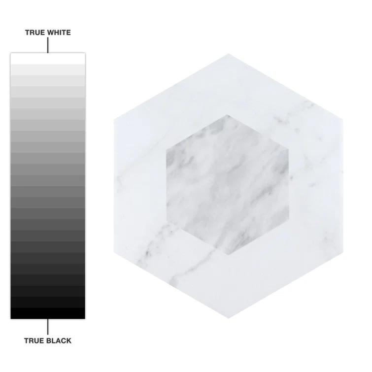 Merola Tile Classico Bardiglio Hex 7" x 8" Porcelain Patterned Wall & Floor Tile