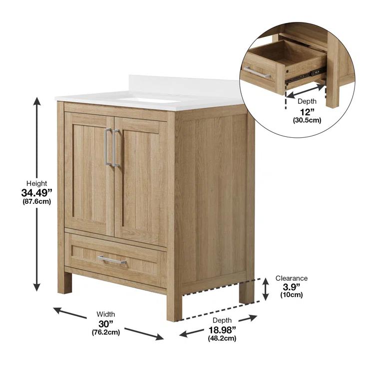 OVE Decors Kansas 30" Single Bathroom Vanity