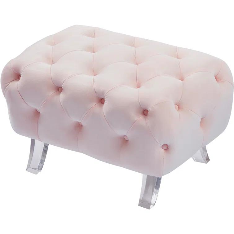 Anneluise Velvet Ottoman