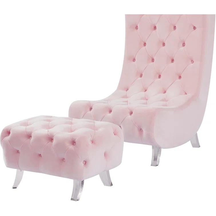 Anneluise Velvet Ottoman