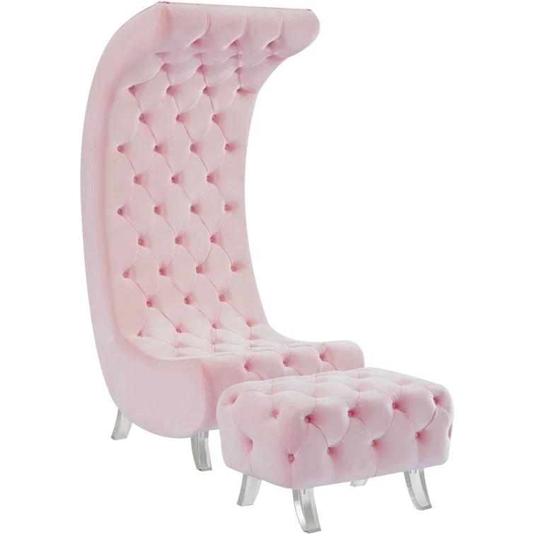 Anneluise Velvet Ottoman