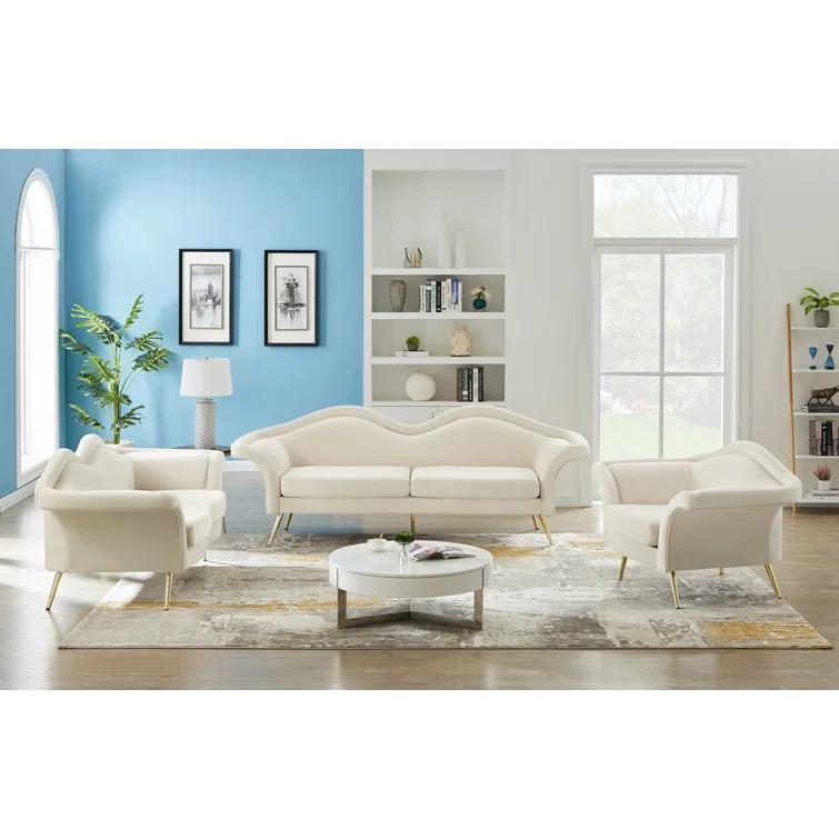 Annelotte 98'' Velvet Sofa