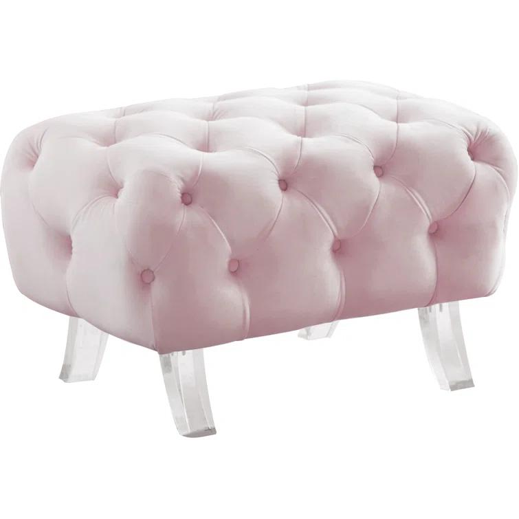 Anneluise Velvet Ottoman
