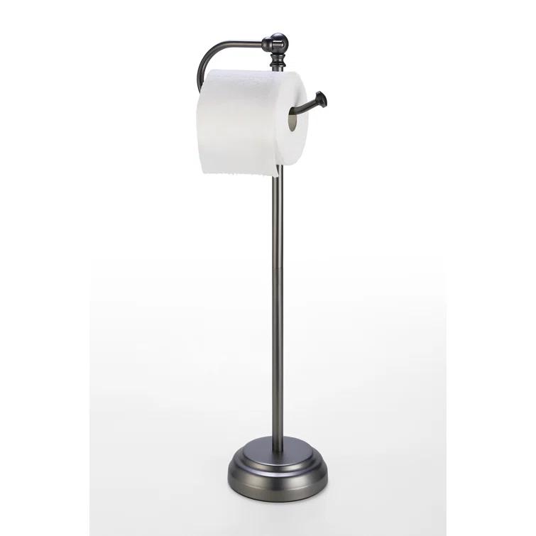 Bathroom Free Standing Toilet Paper Roll Holder Stand