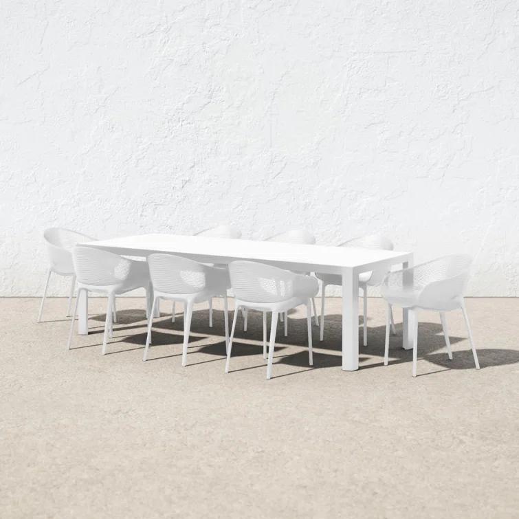 Farrah 102'' Rectangular 8 - Person Outdoor Dining Set
