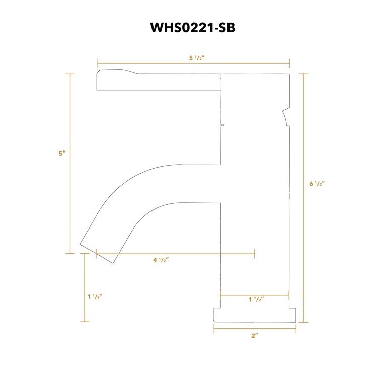 Whitehaus Collection Stainless Steel Extended Single Lever Bathroom Faucet with Pop-up Drain