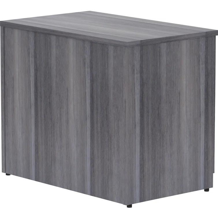 Essentials Series 2-Door Storage Cabinet - 36" X 22.5" X 29.5" - Drawer(S)2 Door(S) - Material: Melamine Faced Chipboard (MFC) Top, Melamine Faced Chipboard (MFC) Shelf, Melamine Faced Chipboard (MFC) Side Panel, Melamine Panel - Finish: Weathered Charcoa