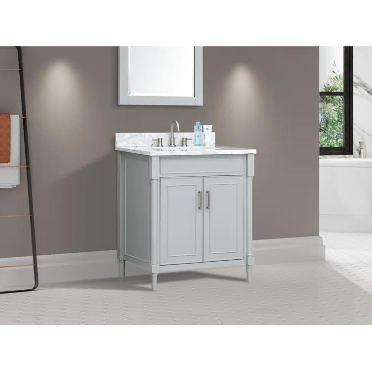 Joss & Main Addison 31'' Single Bathroom Vanity with Marble Top