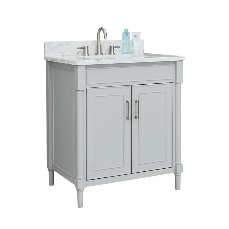 Joss & Main Addison 31'' Single Bathroom Vanity with Marble Top