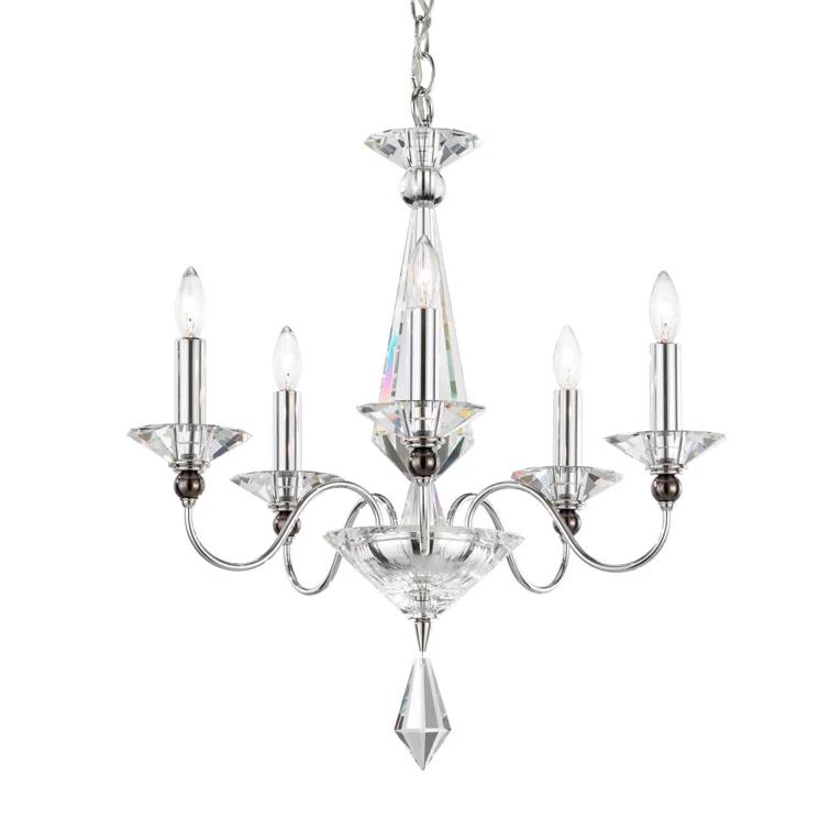Jasmine 5 - Light Glass Classic / Traditional Chandelier