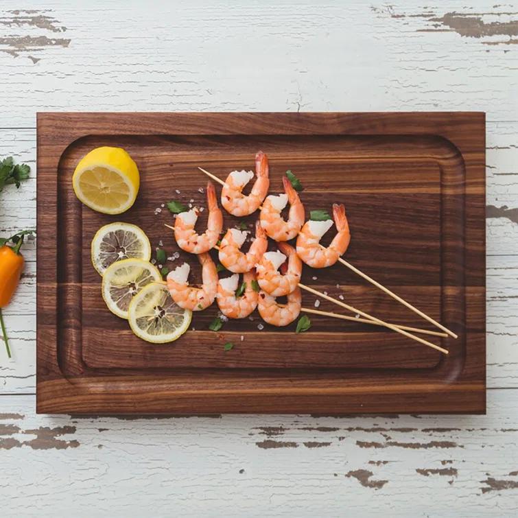 John Boos John Boos Reversible 18" Barbecue Carving Cutting Board w/ Juice Groove, Walnut