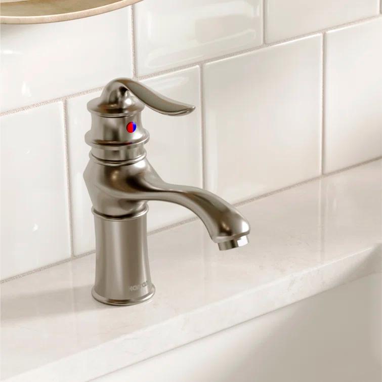 Karran Dartford Single Handle Single Hole Basin Bathroom Faucet With Matching Pop-up Drain