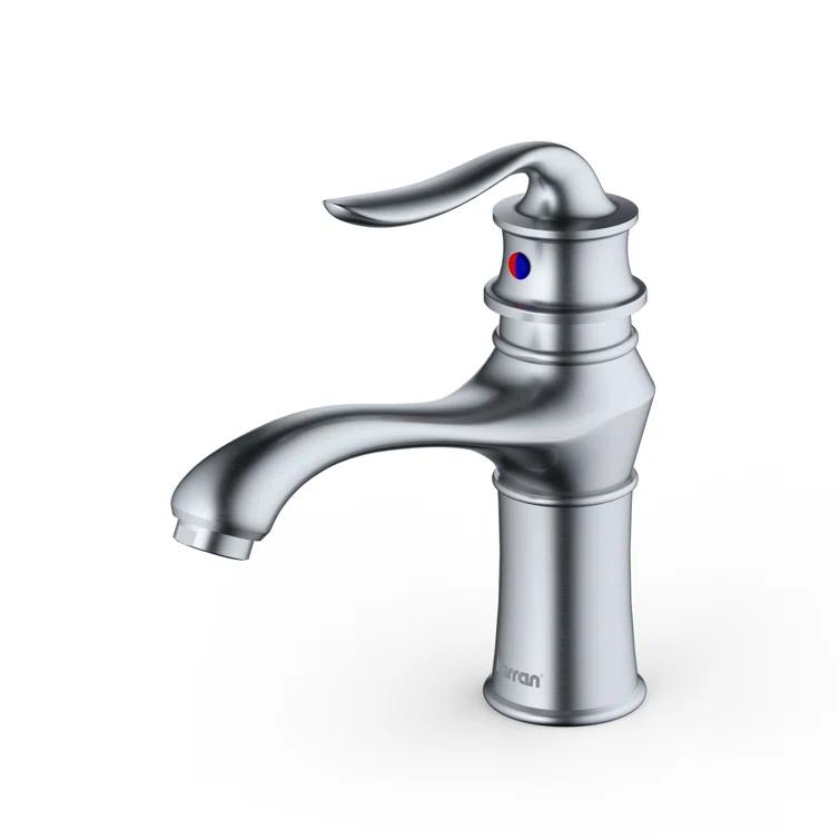 Karran Dartford Single Handle Single Hole Basin Bathroom Faucet With Matching Pop-up Drain