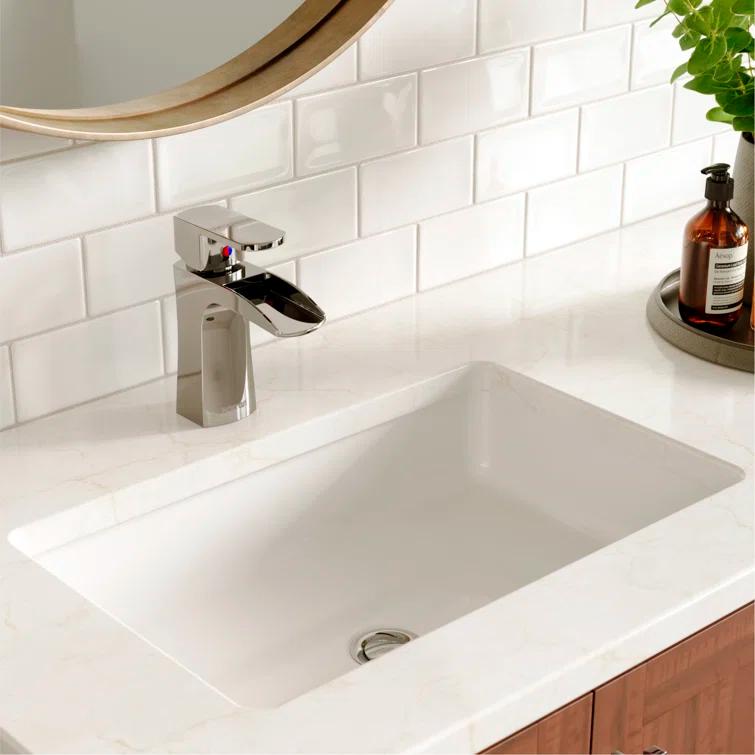 Karran Kassel Single Handle Single Hole Basin Bathroom Faucet With Matching Pop-up Drain