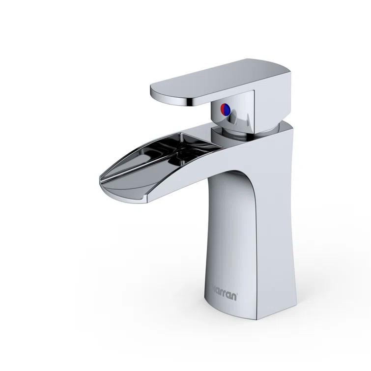 Karran Kassel Single Handle Single Hole Basin Bathroom Faucet With Matching Pop-up Drain