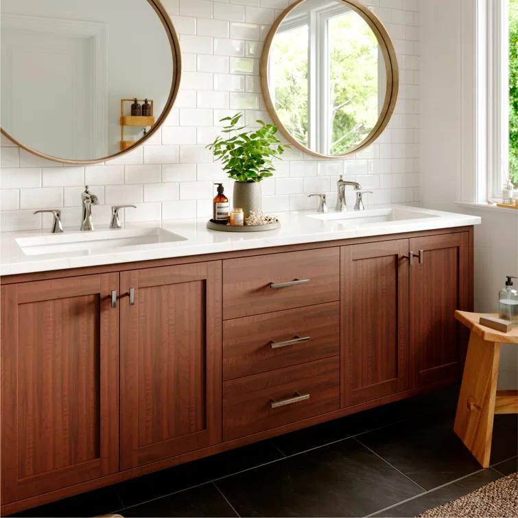 Karran Woodburn 8 In. Widespread 2-Handle Bathroom Faucet With Matching Pop-up Drain