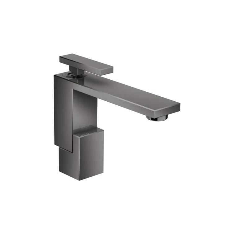 Edge Single Hole Faucet Single-handle Bathroom Faucet with Drain Assembly