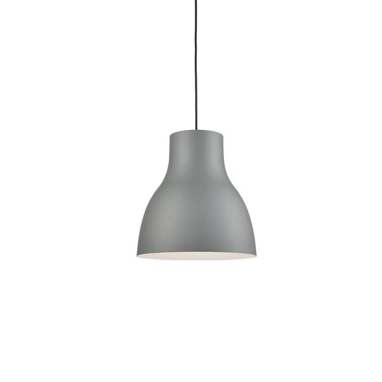 Gray Aluminum 16" Modern Pendant Light