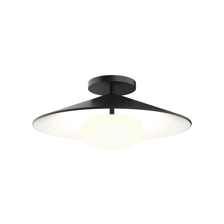 Cruz Glass LED Semi Flush Mount