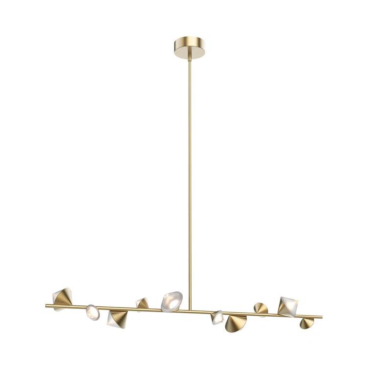 Geode 1 - Light Brushed Gold LED Cluster Pendant