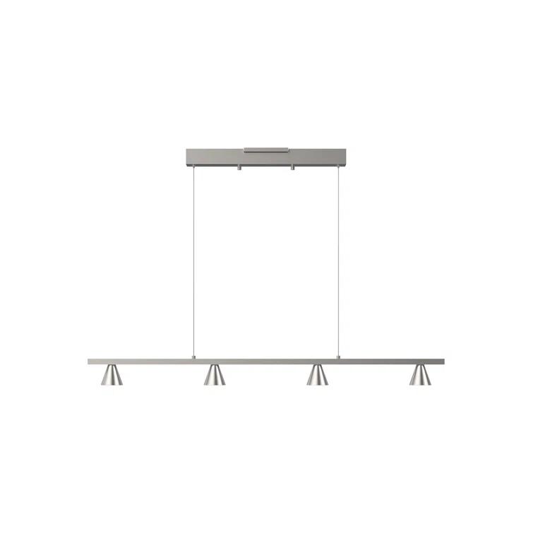 Dune Series Brushed Nickel Linear LED Pendant Light