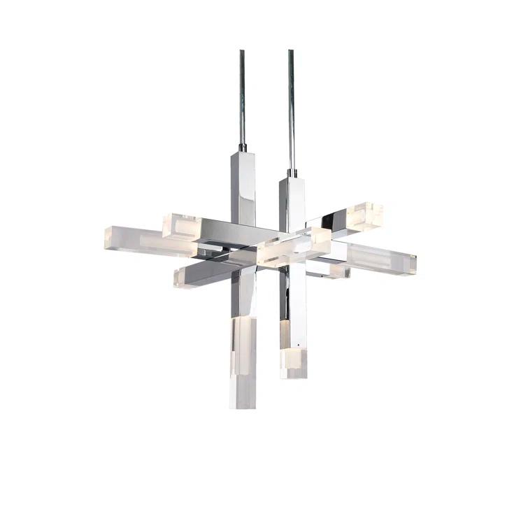 Martelo - Light Polished Chrome LED Unique/Statement Pendant