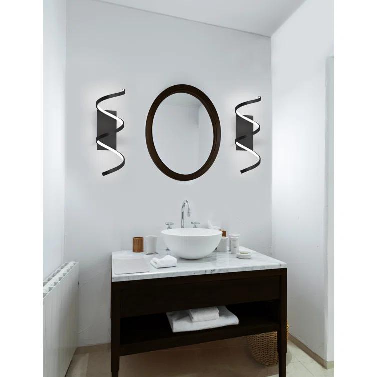 Kuzco Lighting Synergy Steel LED Flush Mounted Sconce
