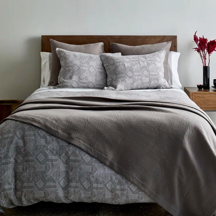 Met X Ann Gish Traditional Cotton Geometric Shapes Duvet Cover Set