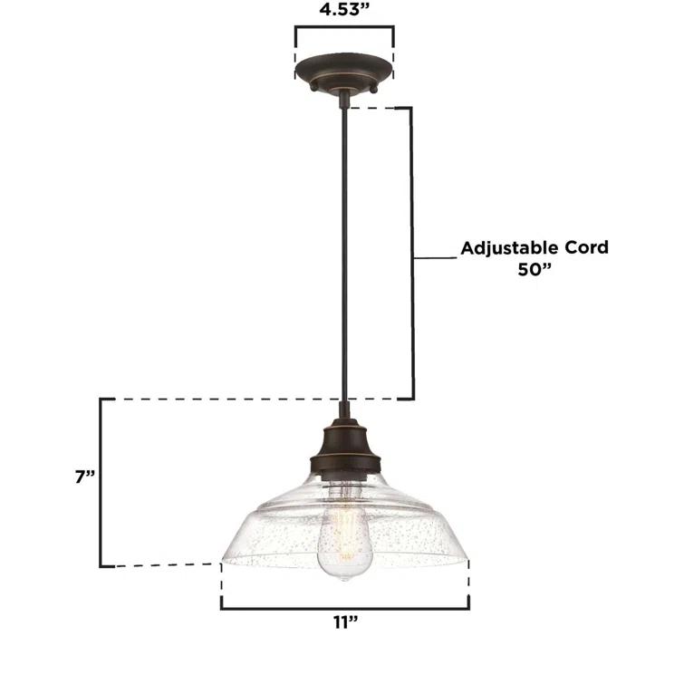 Westinghouse Lighting Iron Hill 1 - Light Single Pendant