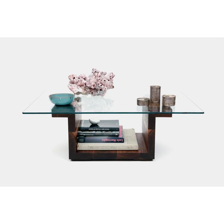 SQG Pedestal Coffee Table with Storage
