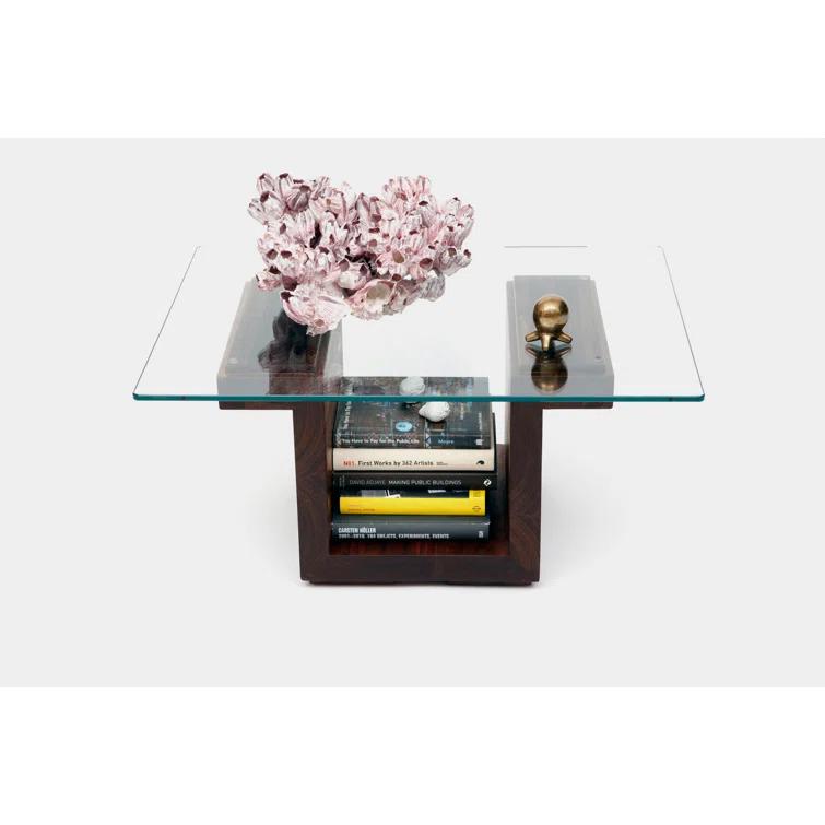 SQG Pedestal Coffee Table with Storage