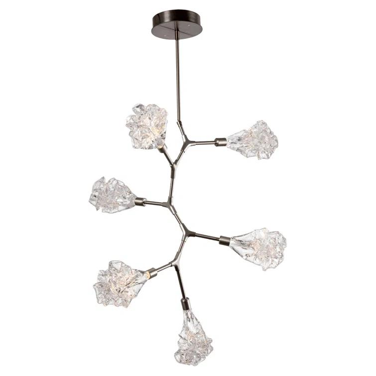 Blossom Dimmable LED Sputnik Modern Linear Chandelier