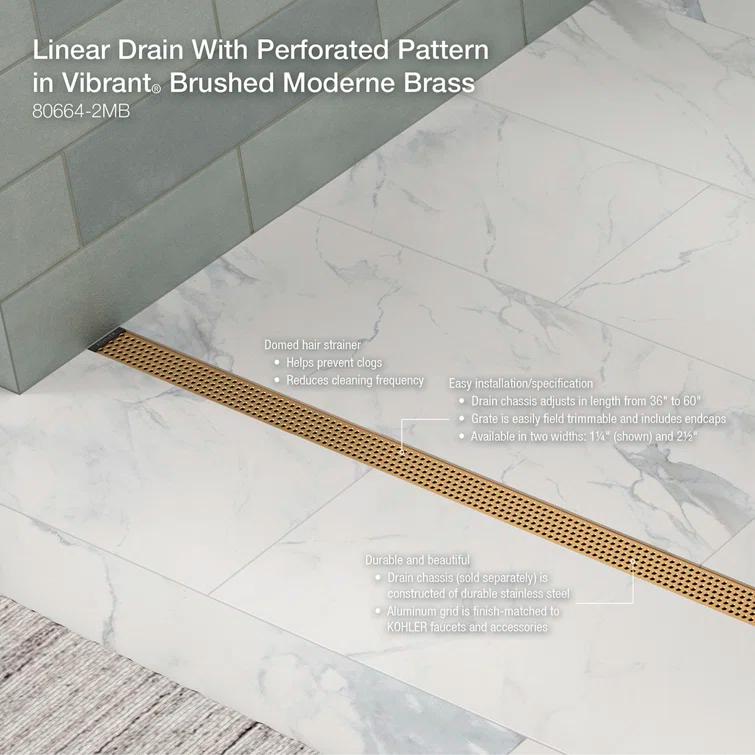 Linear Grid Shower Drain