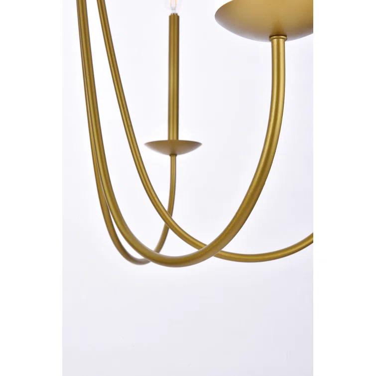 Castlehill 6 Light Metal Dimmable Chandelier