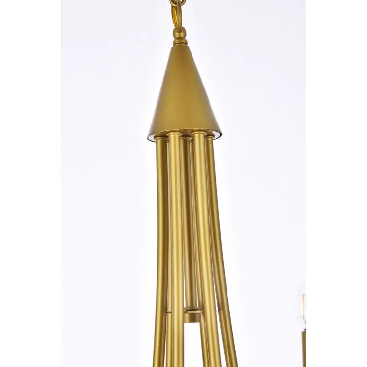 Castlehill 6 Light Metal Dimmable Chandelier