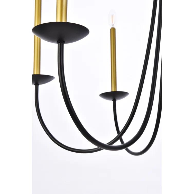 Castlehill 6 Light Metal Dimmable Chandelier