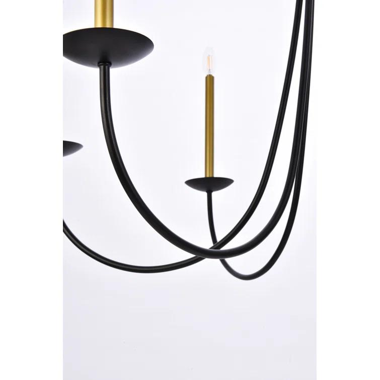 Castlehill 6 Light Metal Dimmable Chandelier