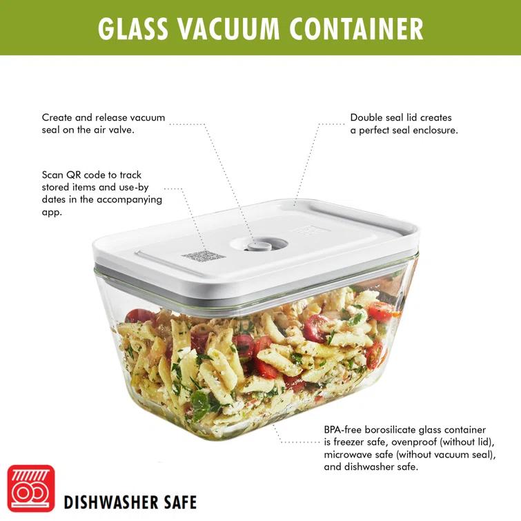 ZWILLING J.A. Henckels ZWILLING Fresh & Save 3-Piece Glass Food Storage Container, Meal Prep Container- Assorted Sizes